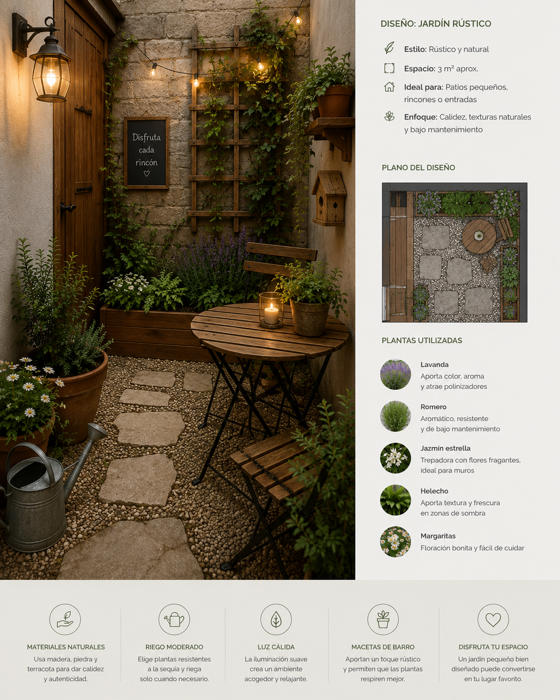 diseño de jardin pequeño